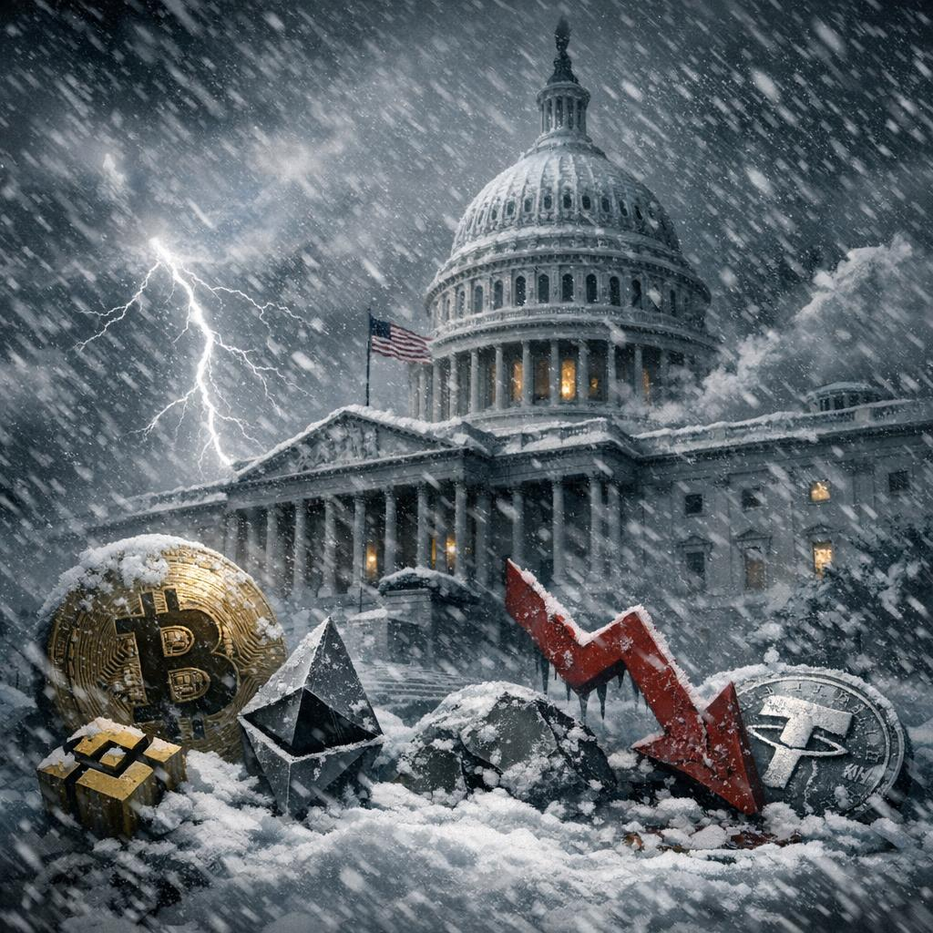 Crypto Market Bill Markup Delayed To January 29 Amid Storm