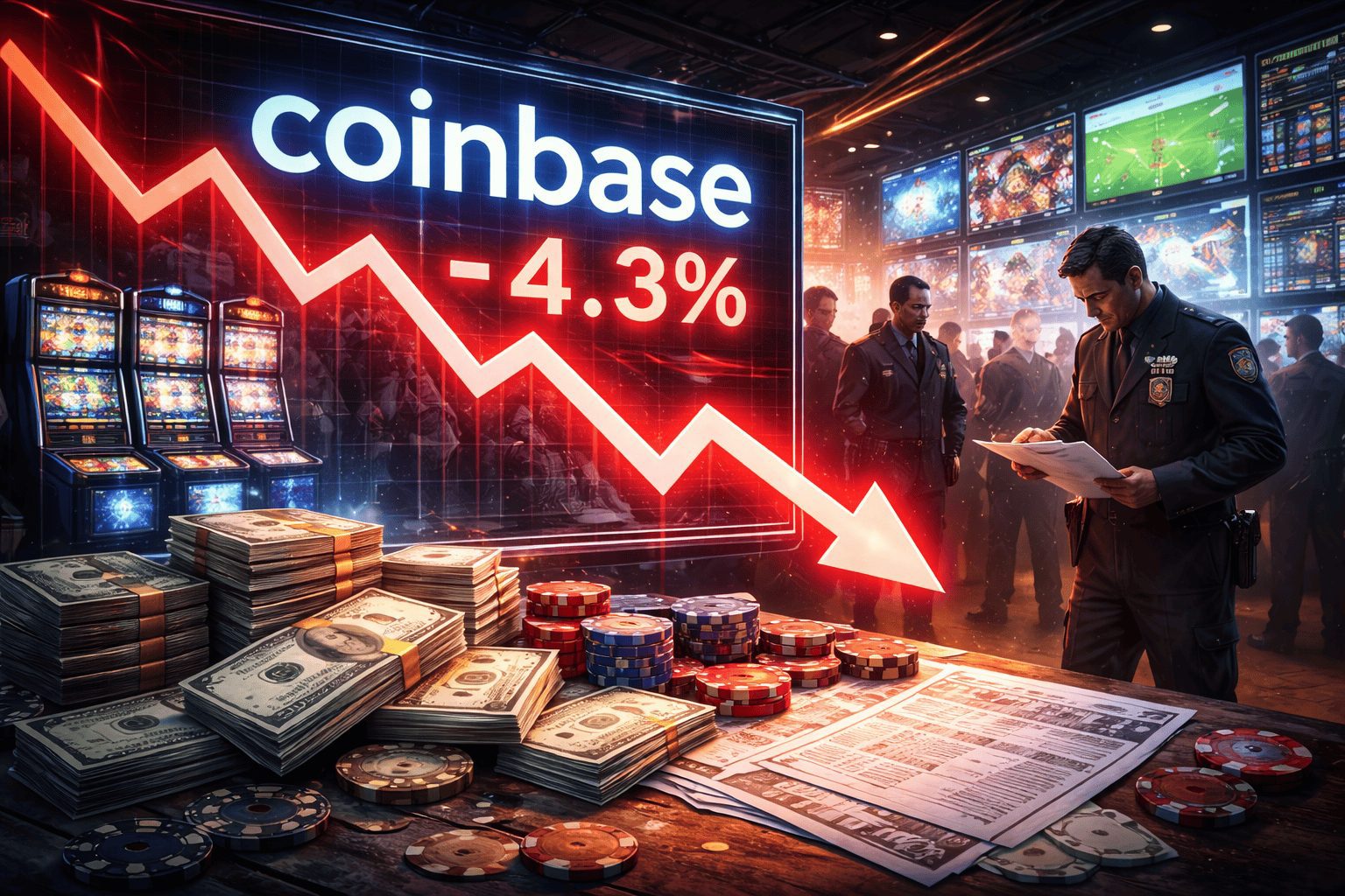 Coinbase Shares Dip 4.3% Amid Regulatory Scrutiny