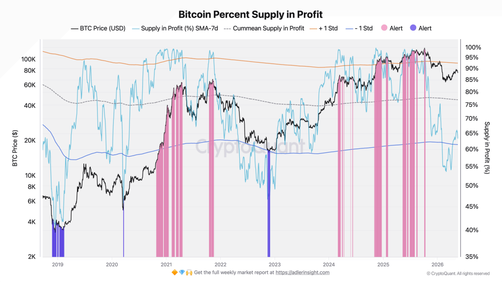 Bitcoin Supply in Profit Reaches 63% Amid Analyst Caution
