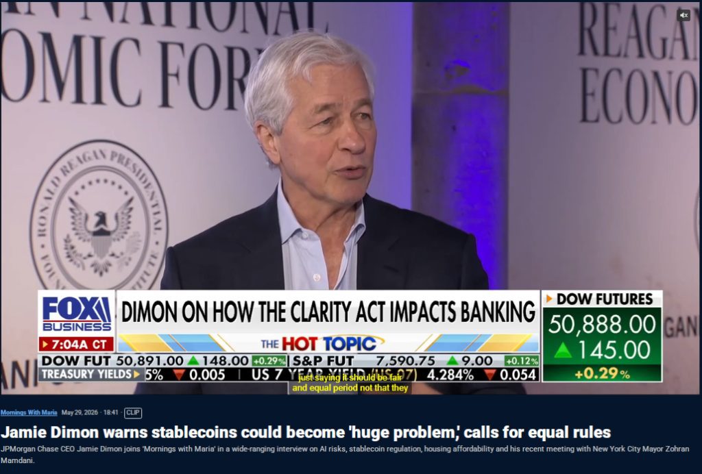 JPMorgan CEO Stands Against Crypto Regulation Clarity